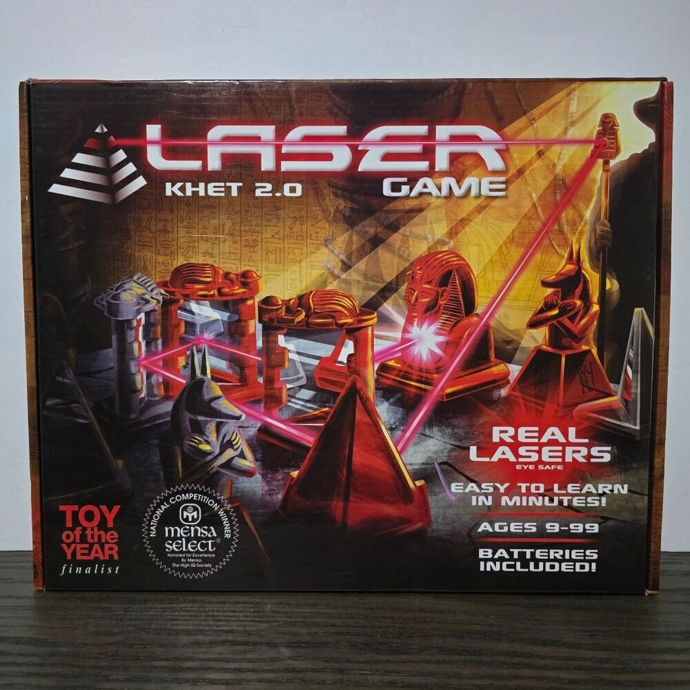 Laser Khet 2.0 Board Game Strategy Mensa Toy of the Year 100% Complete Working